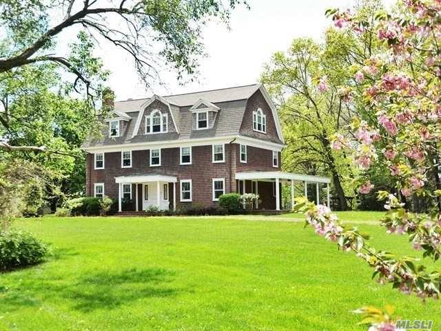 Old Westbury. Built In 1900 This 7 Bedroom Colonial Is Set On 3 Flat Acres.