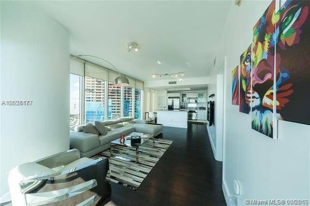 Breathtaking views of bay and Port of Miami from this amazing unit at Marina Blue Condo