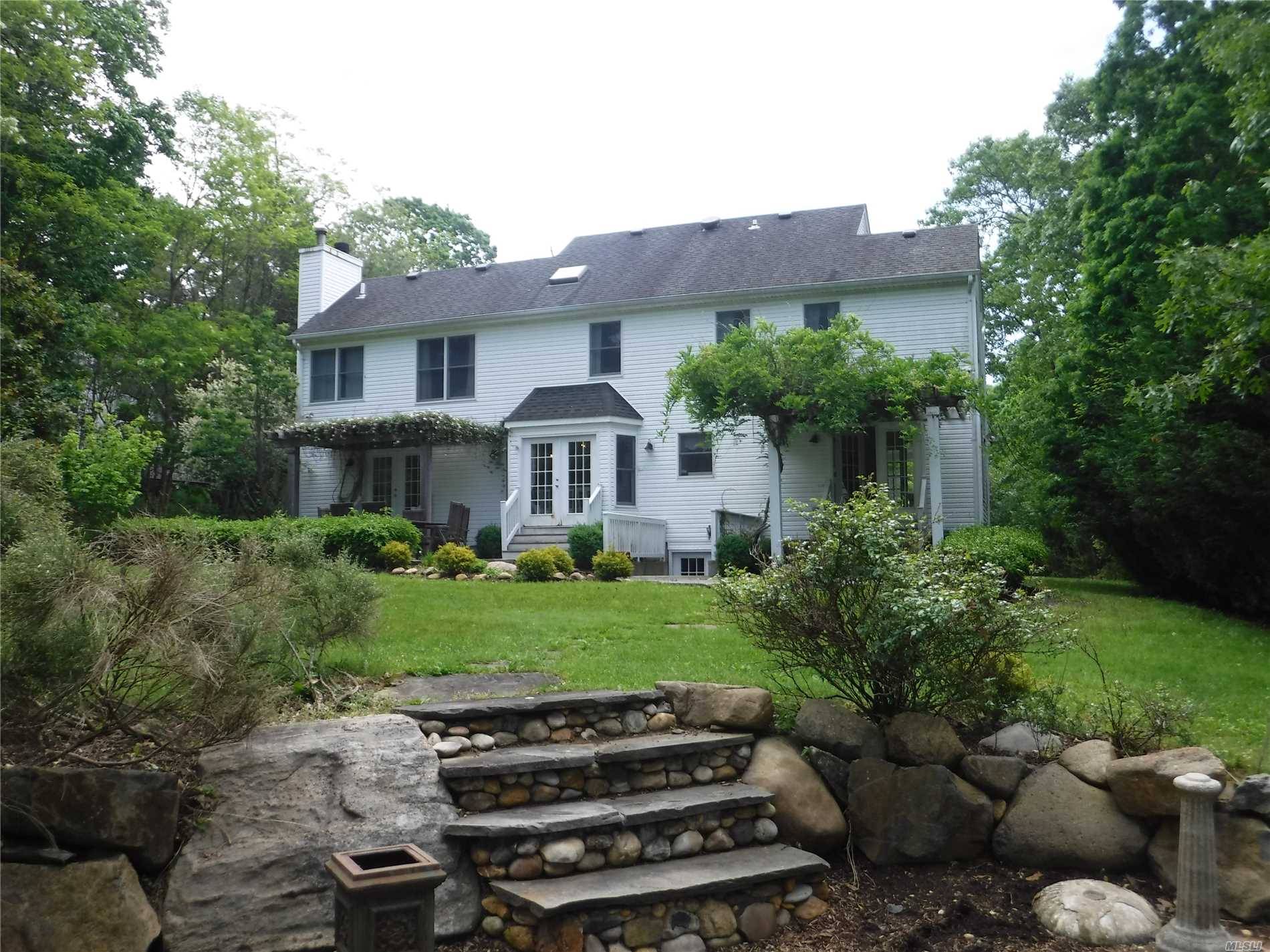 Southold, North Fork Colonial With Private Beach In Sunset Knolls...