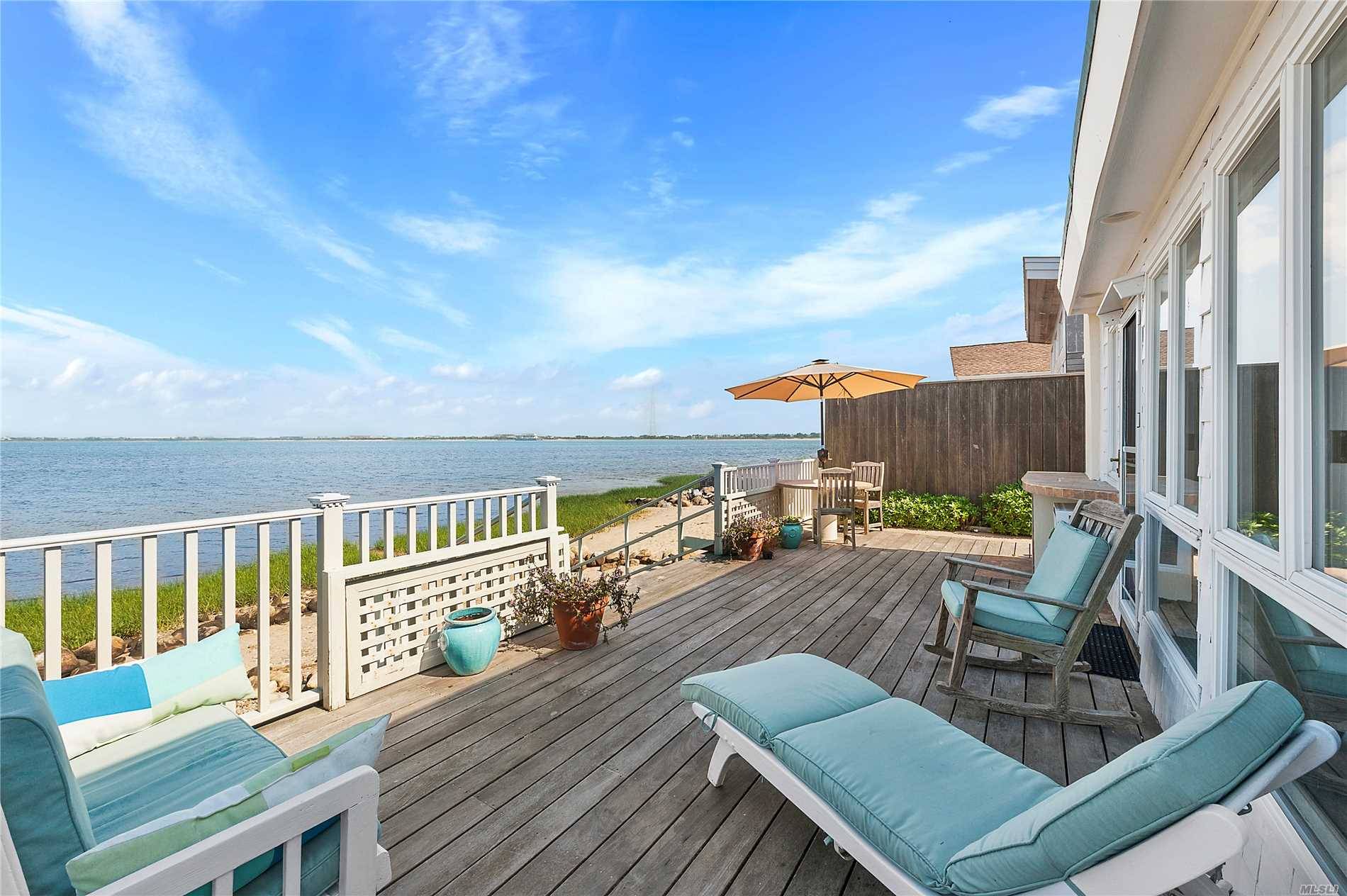 Enjoy Stunning Bayfront Water Views From This Beautifully Styled, 2 Bedroom, 1 Bath Waterfront Cottage In Lazy Point Amagansett.