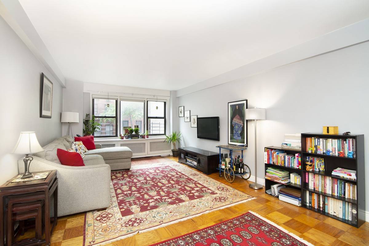Price improvement ! Move right into this sunny, south facing corner one bedroom apartment.
