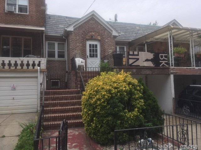 Large Brick One Family Townhouse For Sale In Maspeth.