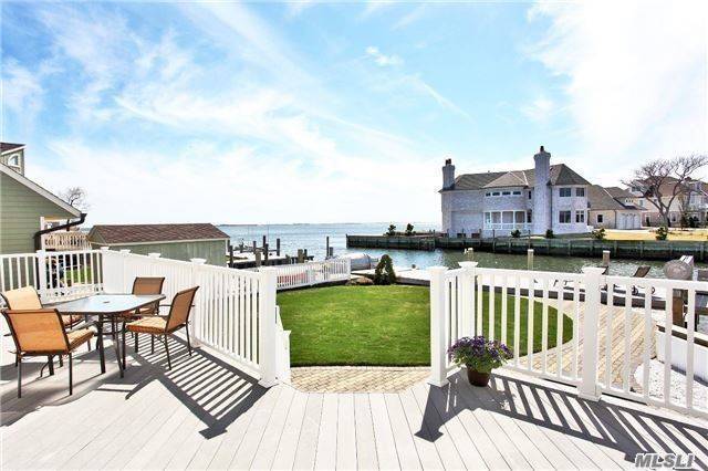 Stunning Waterfront In Babylon Village Sitting At The Mouth Of The Bay W Unbelievable Views.