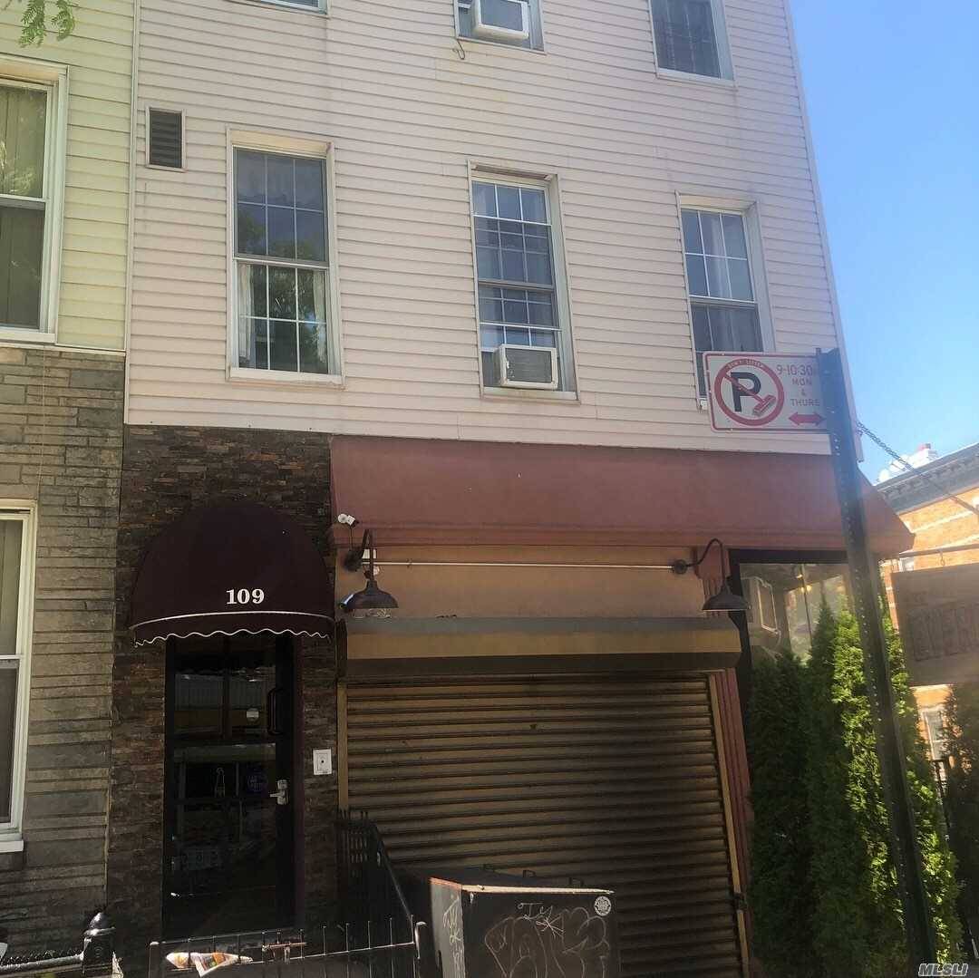 This Beautiful Commercial Property Located In The Heart Of Bushwick, Brooklyn Includes A Wine Bar, Beauty Salon And Four One Bedroom Apartments.
