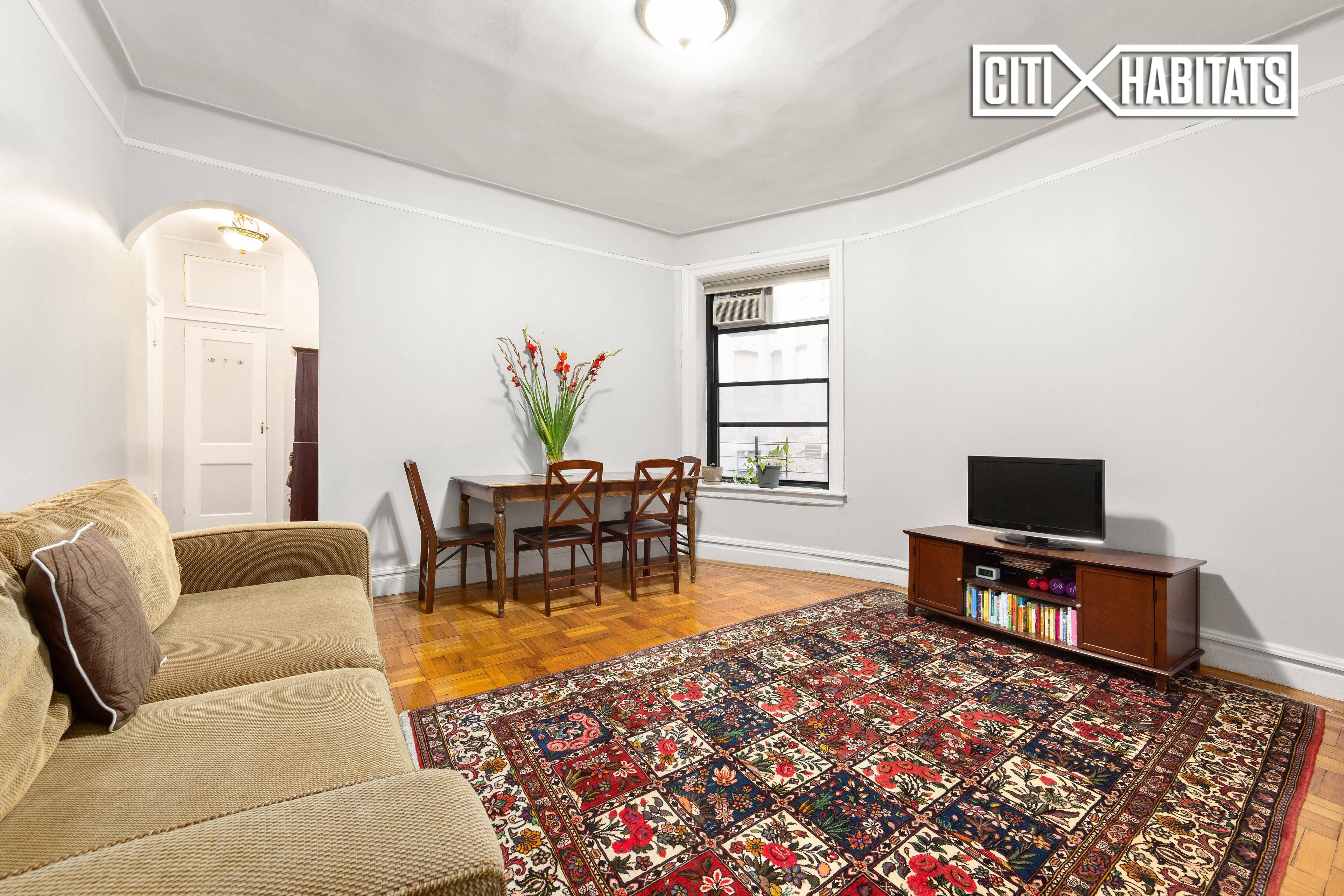 This approximately 800 square foot, true two bedroom in Morningside Heights just a block from Riverside Park and just north of Columbia University features a large windowed eat in kitchen ...