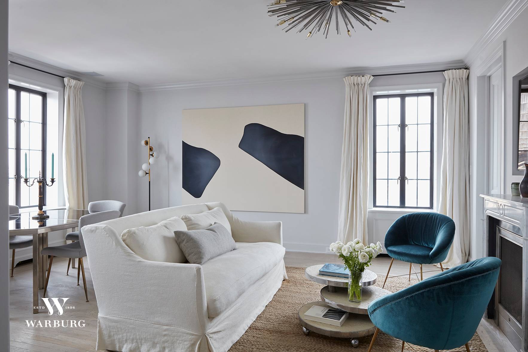 At the coveted cross section of Chelsea, West Village, and Greenwich Village, this airy two bedroom and two bathroom Pre War apartment boasts both form and function.