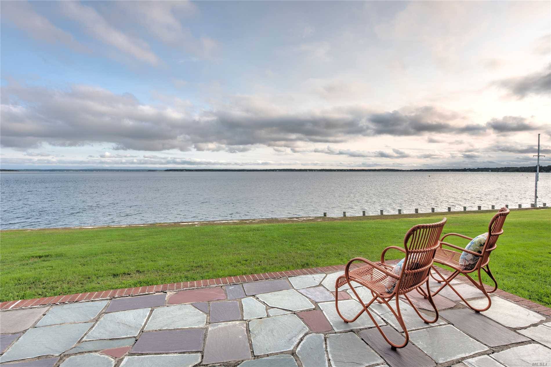 Unique Opportunity To Own A Home In Southold Directly On Peconic Bay With Waterviews To Shelter Island & Beyond.