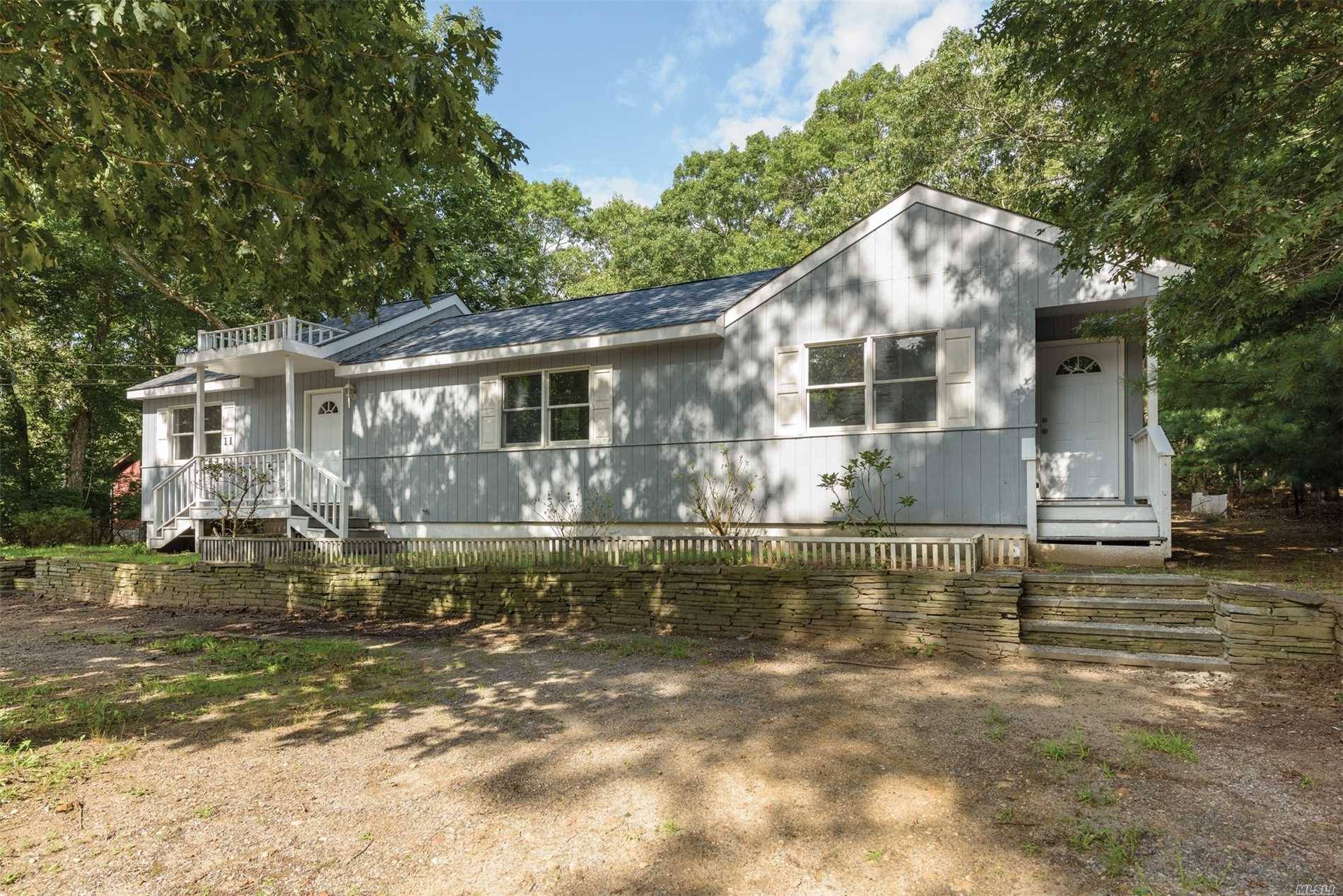 This 3 Bed, 2 Bath Sprawling One-Level Home On A Quiet Dead-End Street, Is Close To Three Mile Harbor In East Hampton's Springs.