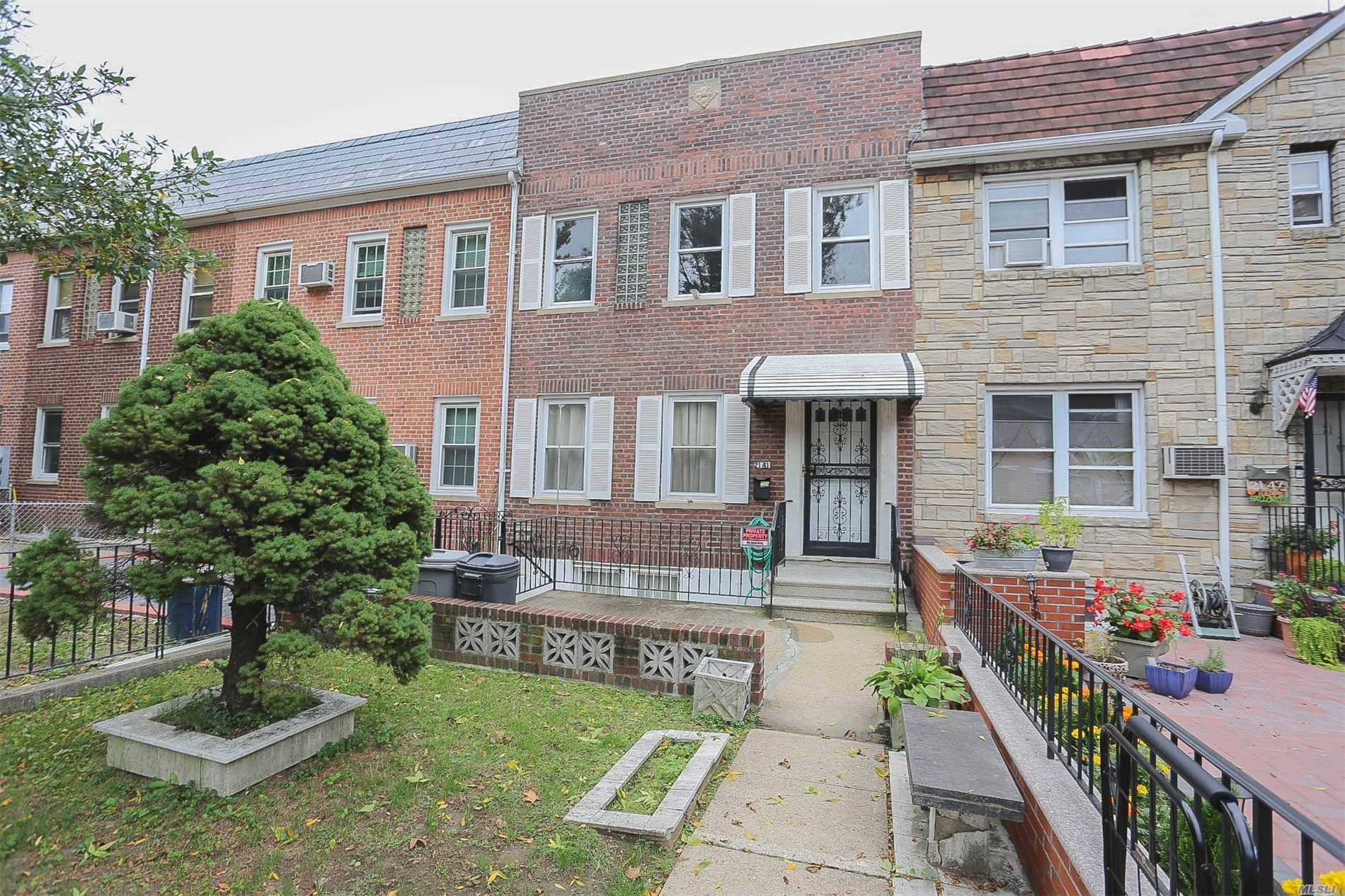 Legal 2 Family Brick Townhouse For Sale In The Upper Ditmars Section Of Astoria.