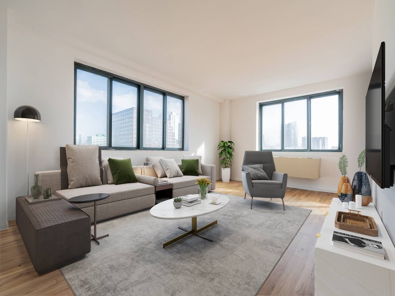 Sun Drenched 2 Bedroom Condo In Downtown Jersey City