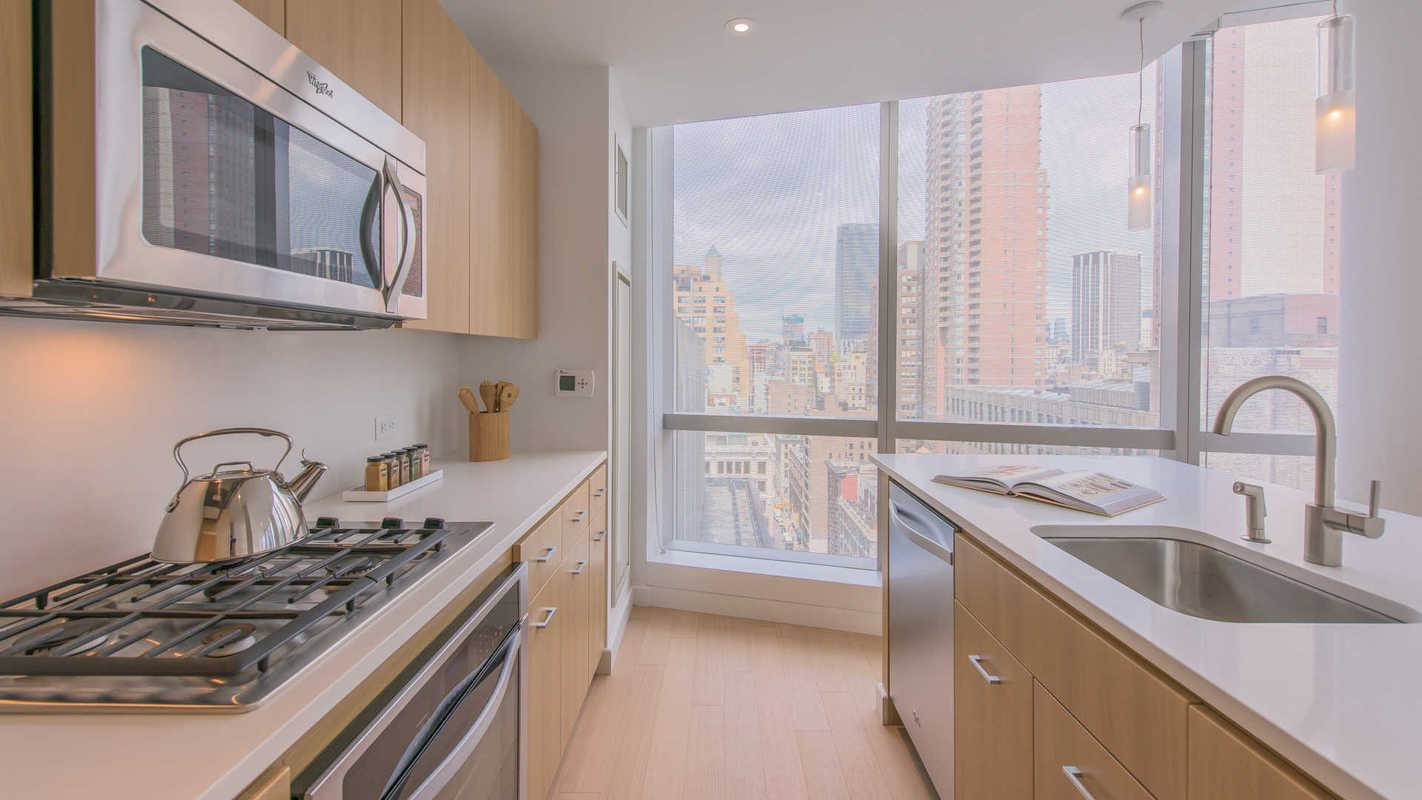 This is an oversized 2 bedroom apartment over looks Park Avenue. The master bedroom features a terrace and an remarkable master bath with double vanity sink and a rain shower head!!!