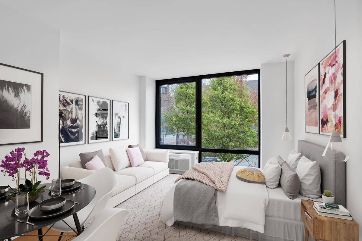 Immediate Occupancy ! Newly constructed and just four blocks from Central Park, this East facing studio comes equipped with smart home technology and features floor to ceiling windows, 6 inch ...
