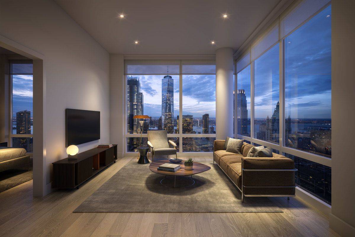 1-Bed in Stunning New Glass Building in FiDi. No Fee  *
