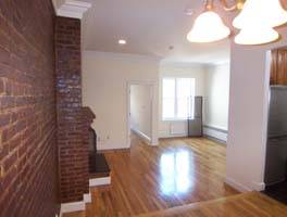 Large Renovated 1 Bedroom, 1 Marble Bathroom in the Upper West Side, Sunken Living Room with Fireplace, Kitchen with Granite Counter tops, Stainless Steel Appliances with Dishwasher, Exposed Brick Walls, Hardwood Floors, Roof Terrace & Storage Area.