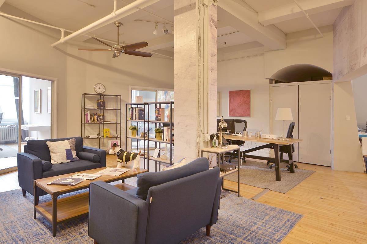 This 3800 square foot full floor live work loft has brilliant natural light and is located in the heart of Flatiron.