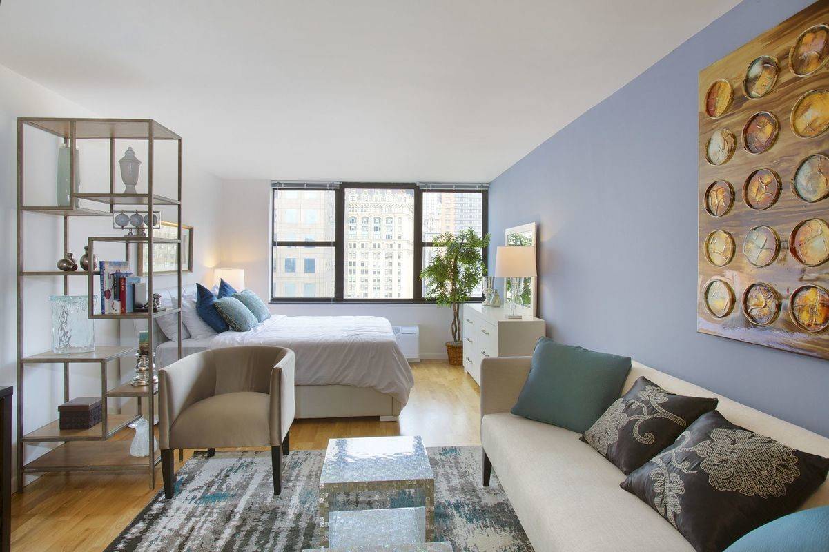 Battery Park City Studio with Direct Views of the River