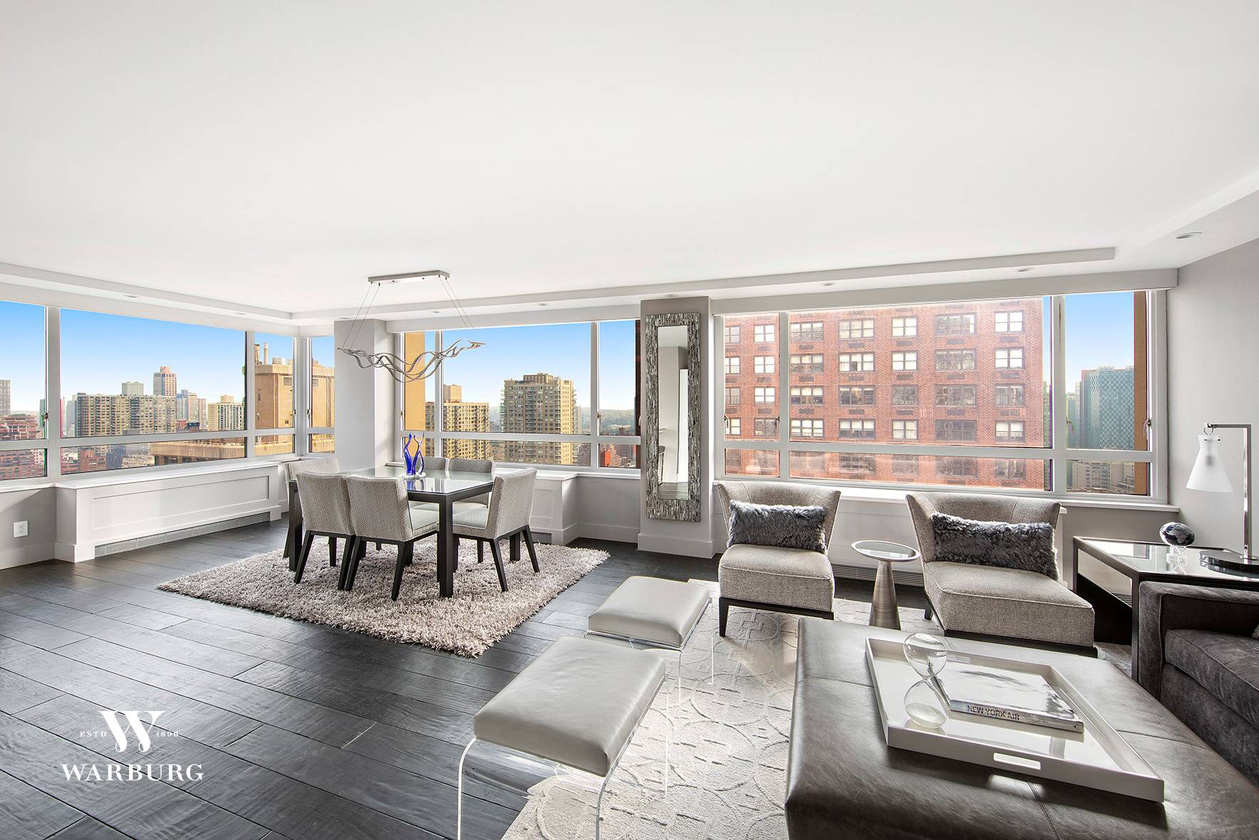 No expense has been spared in this luxurious, newly renovated, and corner, 32nd floor 2 bedroom, 2 bathroom home.