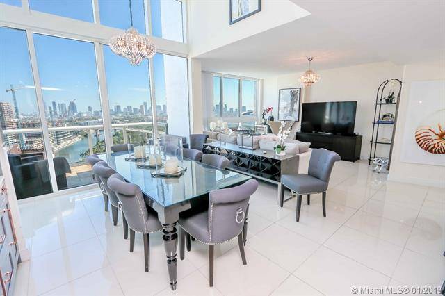 Gorgeous 2 story penthouse on the 27th floor with breathtaking views of the River