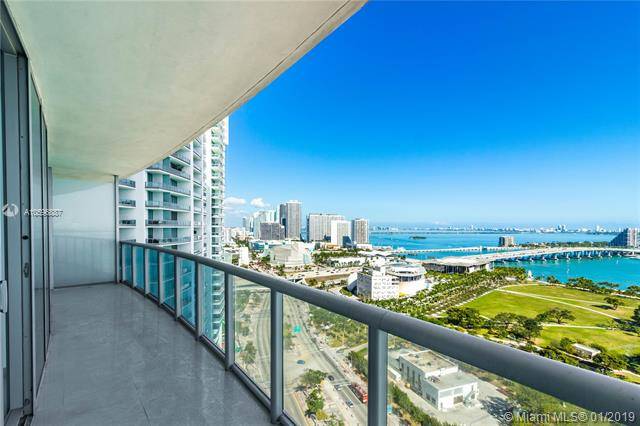 Just reduced oversized corner 2/bed 2/bath facing East with breathtaking views on the Biscayne Bay