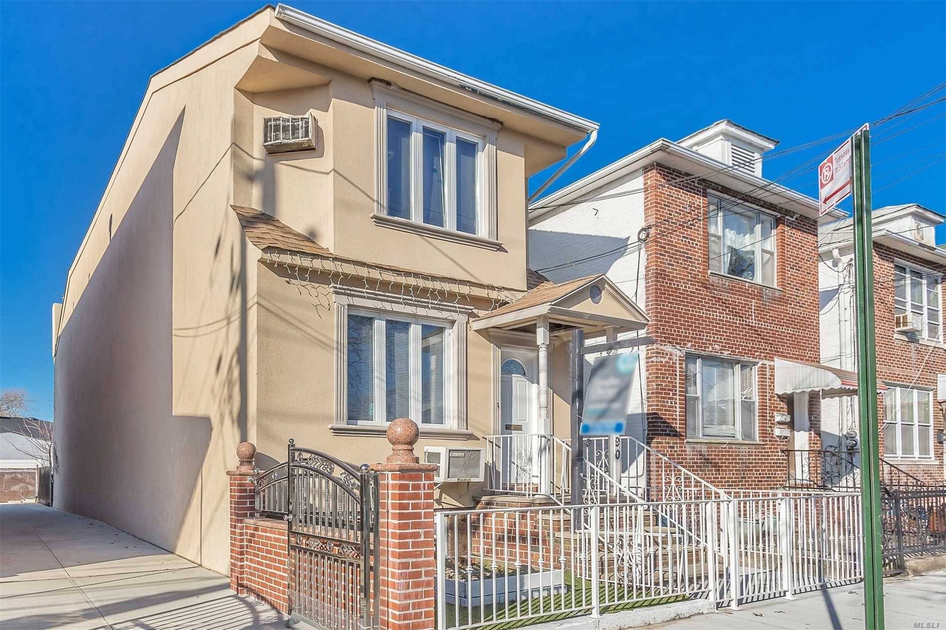 Detached Legal 2 Family For Sale In Gravesend, Brooklyn.