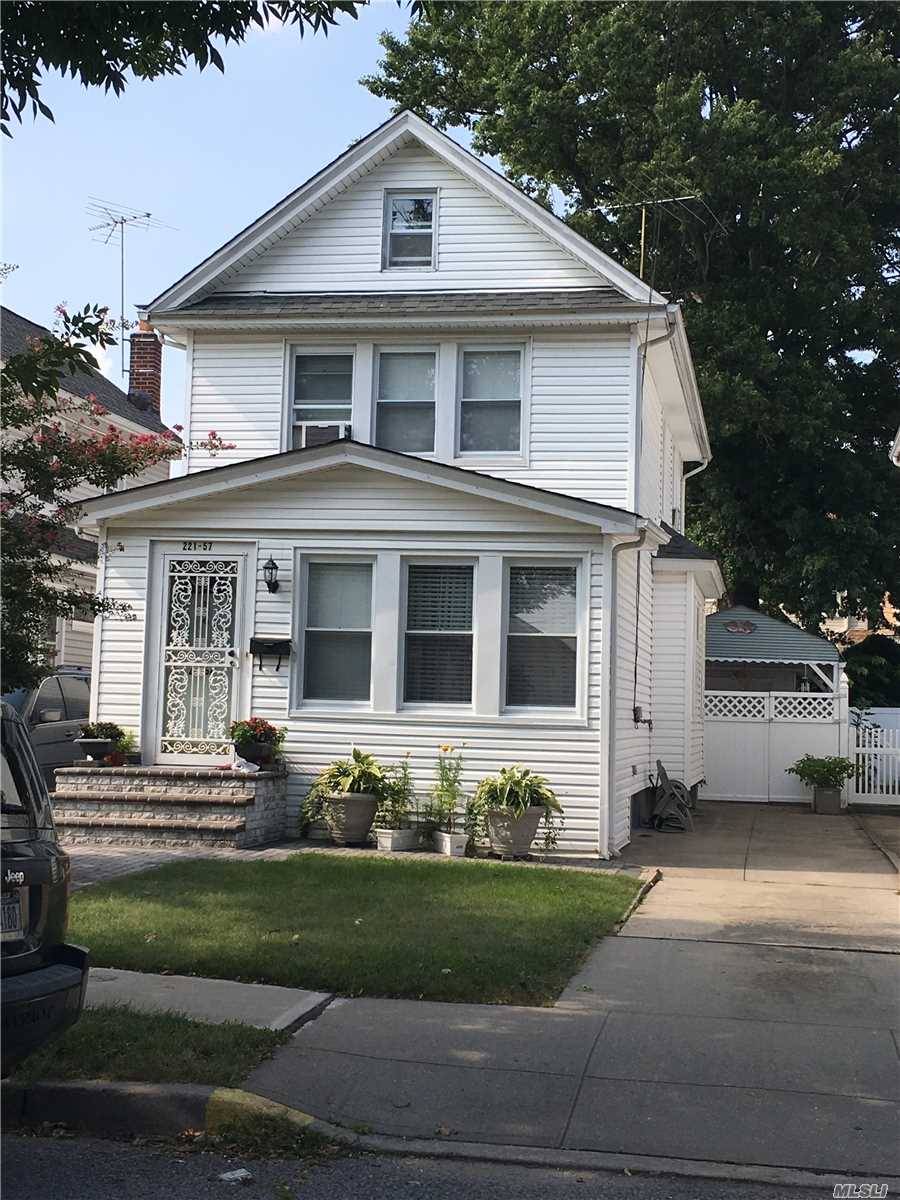 . Well Maintained 1 Family House In The Heart Of Queens Village, Large Kitchen with Additional room with eating area.