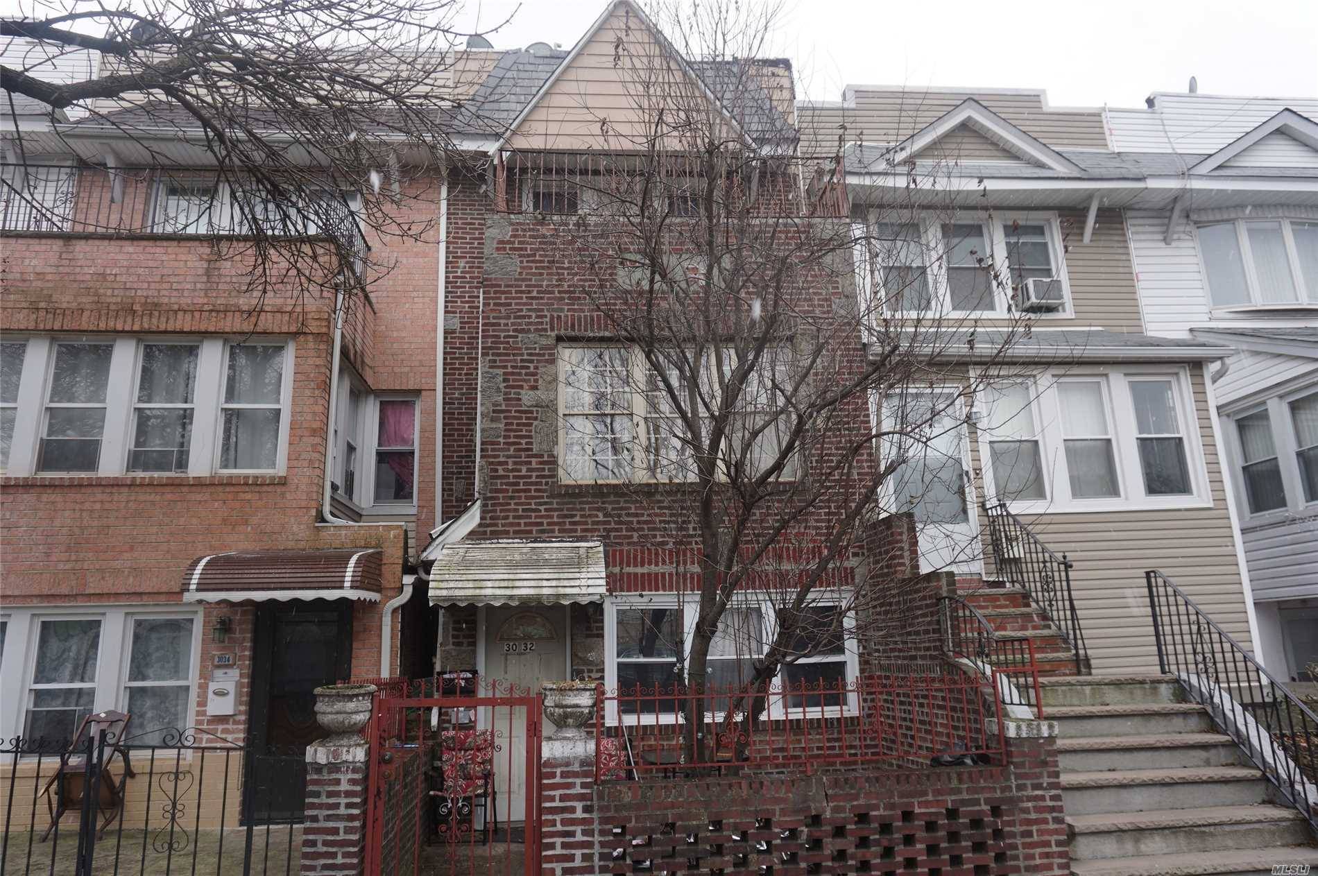 Great Opportunity: Centrally Located 2-Family Colonial In The Heart Of East Elmhurst.