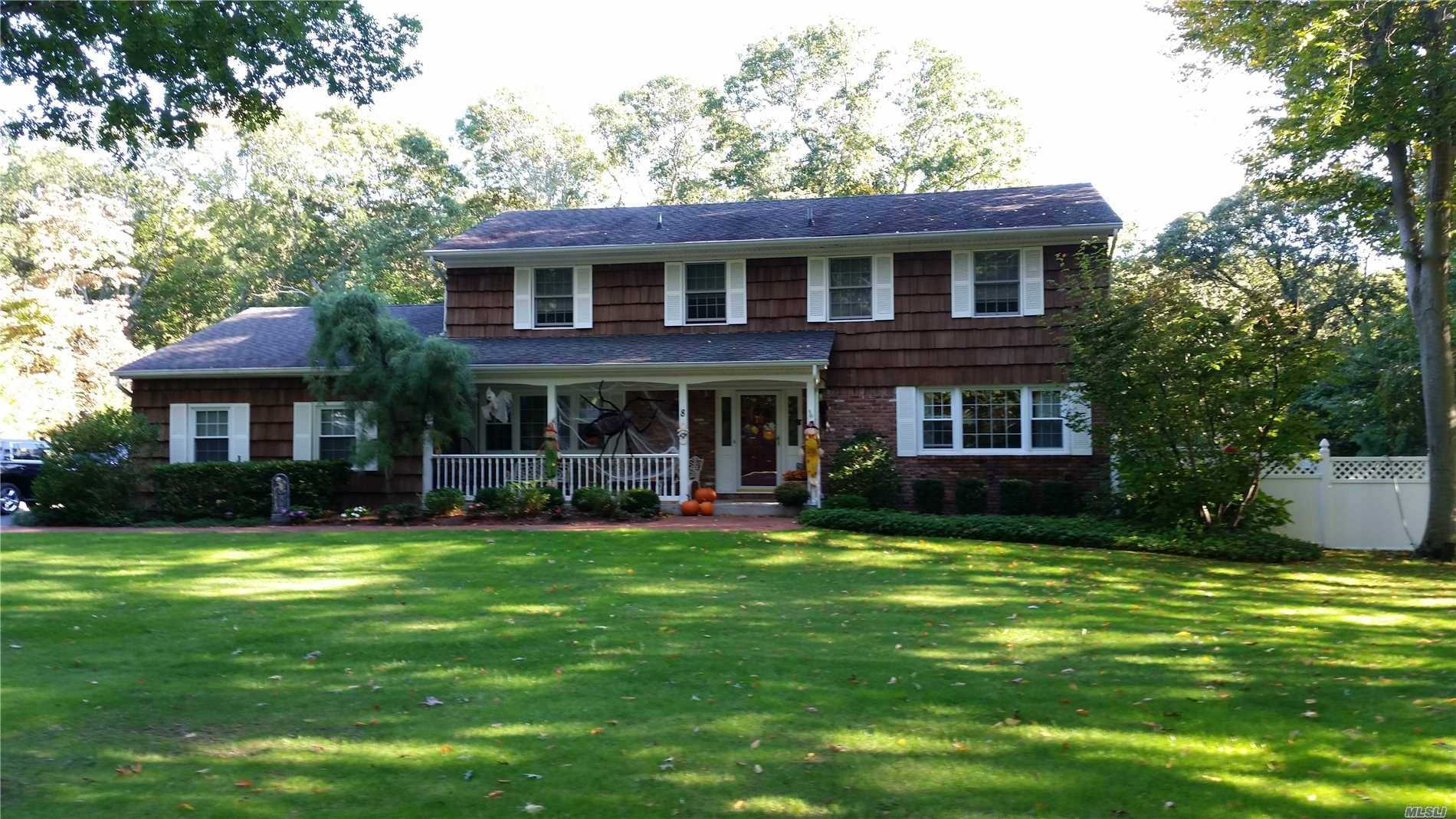 Beautiful Colonial In Damin Park Section Of St James New To Market In Beautiful Damin Park Section Of St James Beautiful Center Hall Colonial With Marble Wood Burning Fireplace, Wood ...
