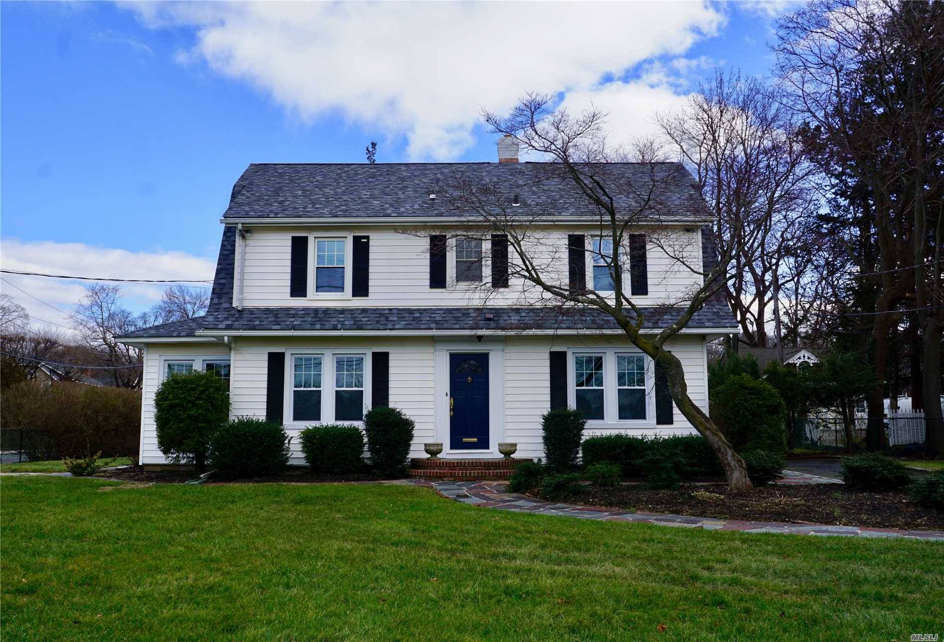 Renovated Colonial Sits On Oversized Corner Lot Just 1 Mile To Heart Of Huntington Village.