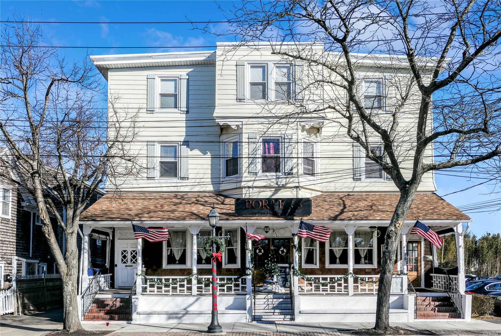 Offered Here Is A Rare Opportunity To Own A Profitable Investment Property In The Heart Of Bellport Village.
