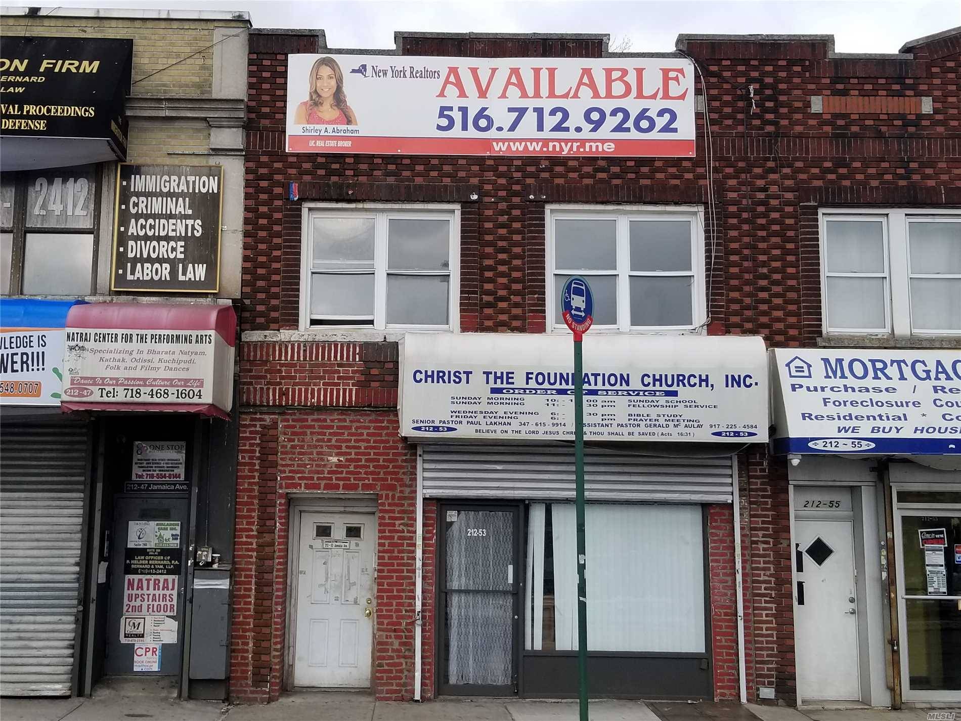 Prime Central  Location Long Island Meets Queens, 2720 Square Ft Mixed  Use Building Building .
