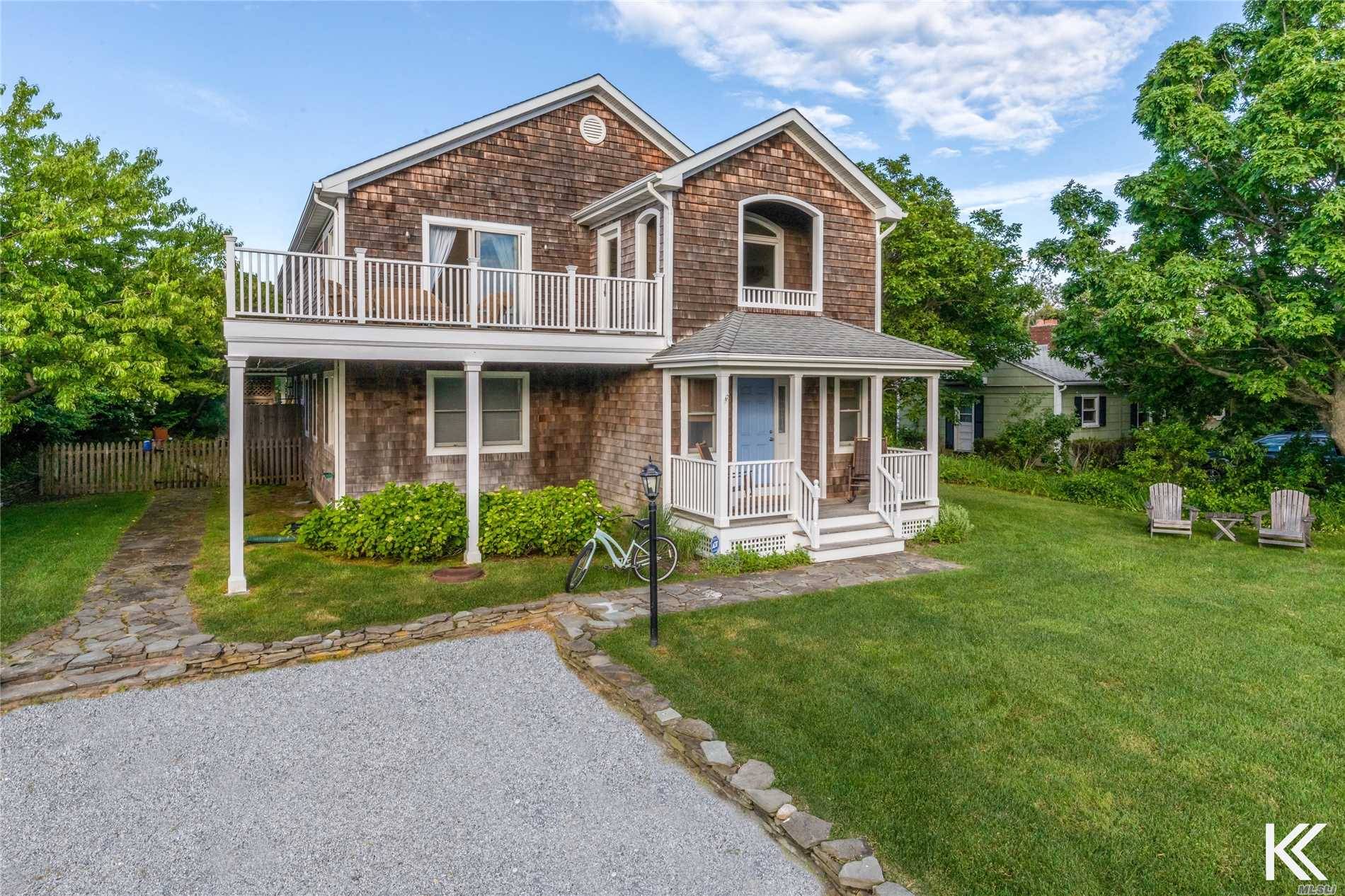 The Perfect Summer Home. Built In 2005, This Turnkey, Upside Down Style Shingle Colonial Features A Two Story Foyer, A Huge Great Room With Vaulted Ceilings, 2 Fieldstone Fireplaces, Custom ...