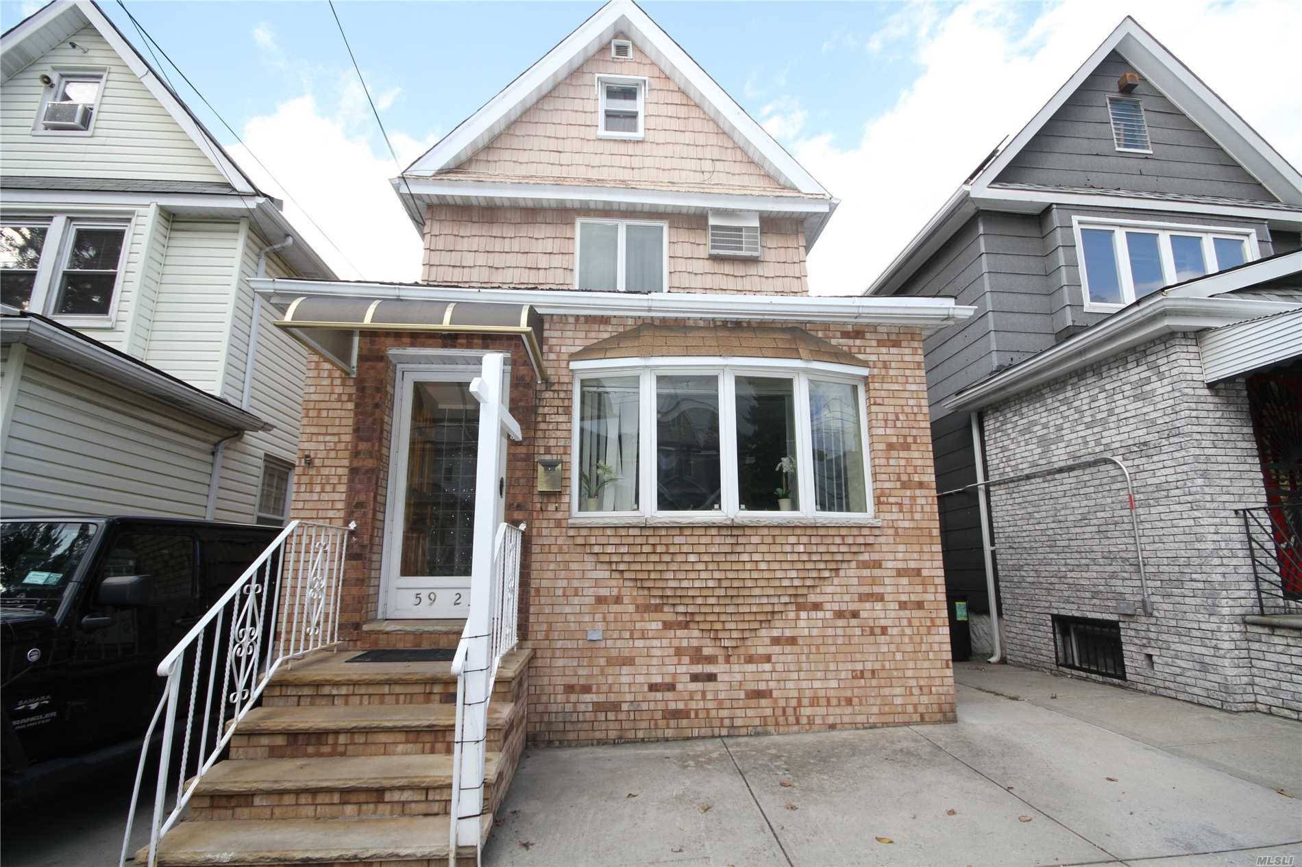 Maspeth, Single Family Detached House On An Extra Long 150' Lot Zoned R4-1.