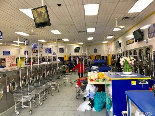 20 Minutes Driving To Flushing, Queens, Located In The Center Of Busy Commercial Area, Large Laundromat With 3000 Sqft, 18Ft Ceiling, 117 Washer And Dry Machines, Plenty Of Parking Spaces.
