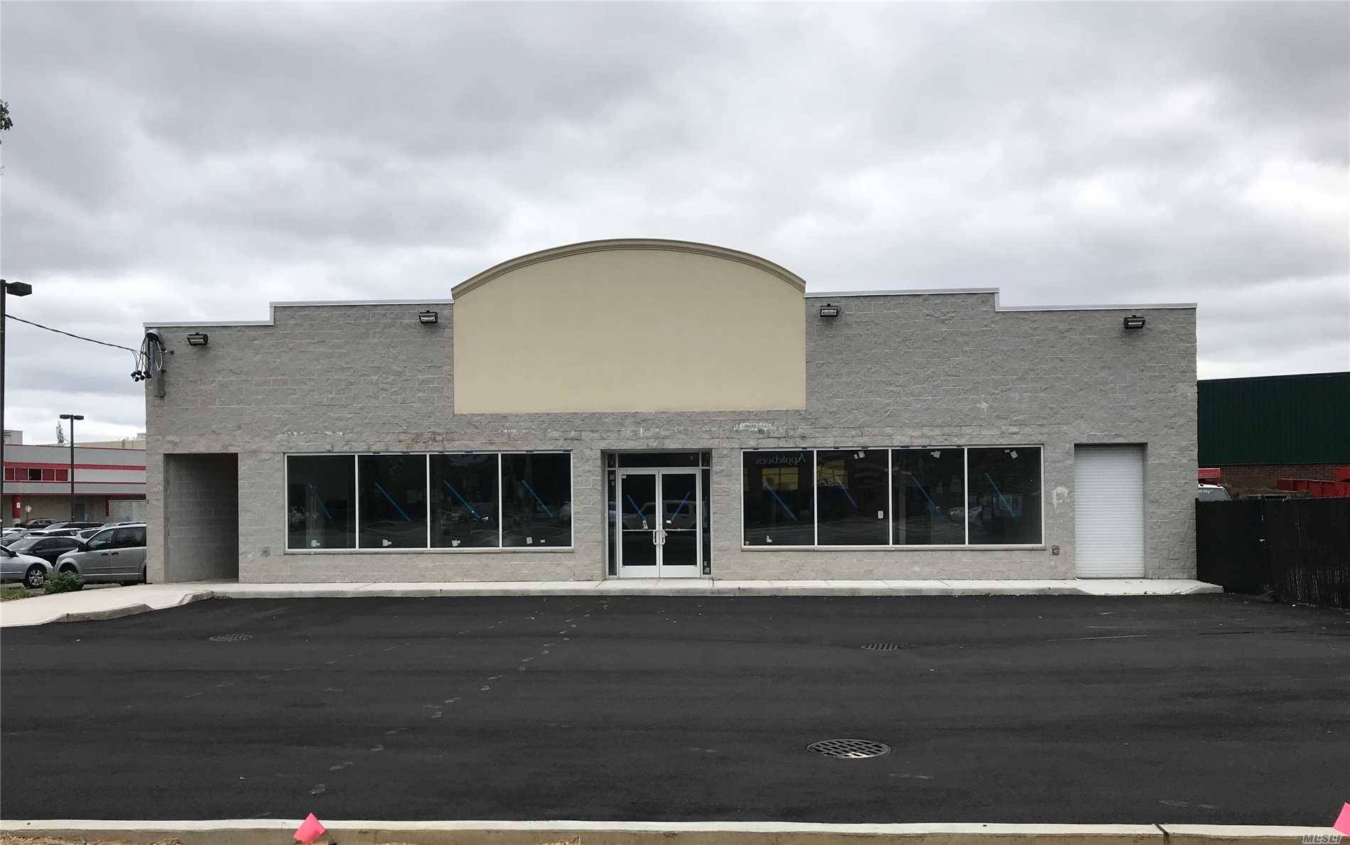 Brand New Retail Building 15 Foot Ceiling, With 3000 Sqft 2500 Sqft Basement, On The Busy Street And Corner Lot, 15 Parking Spaces With Loading Dock.