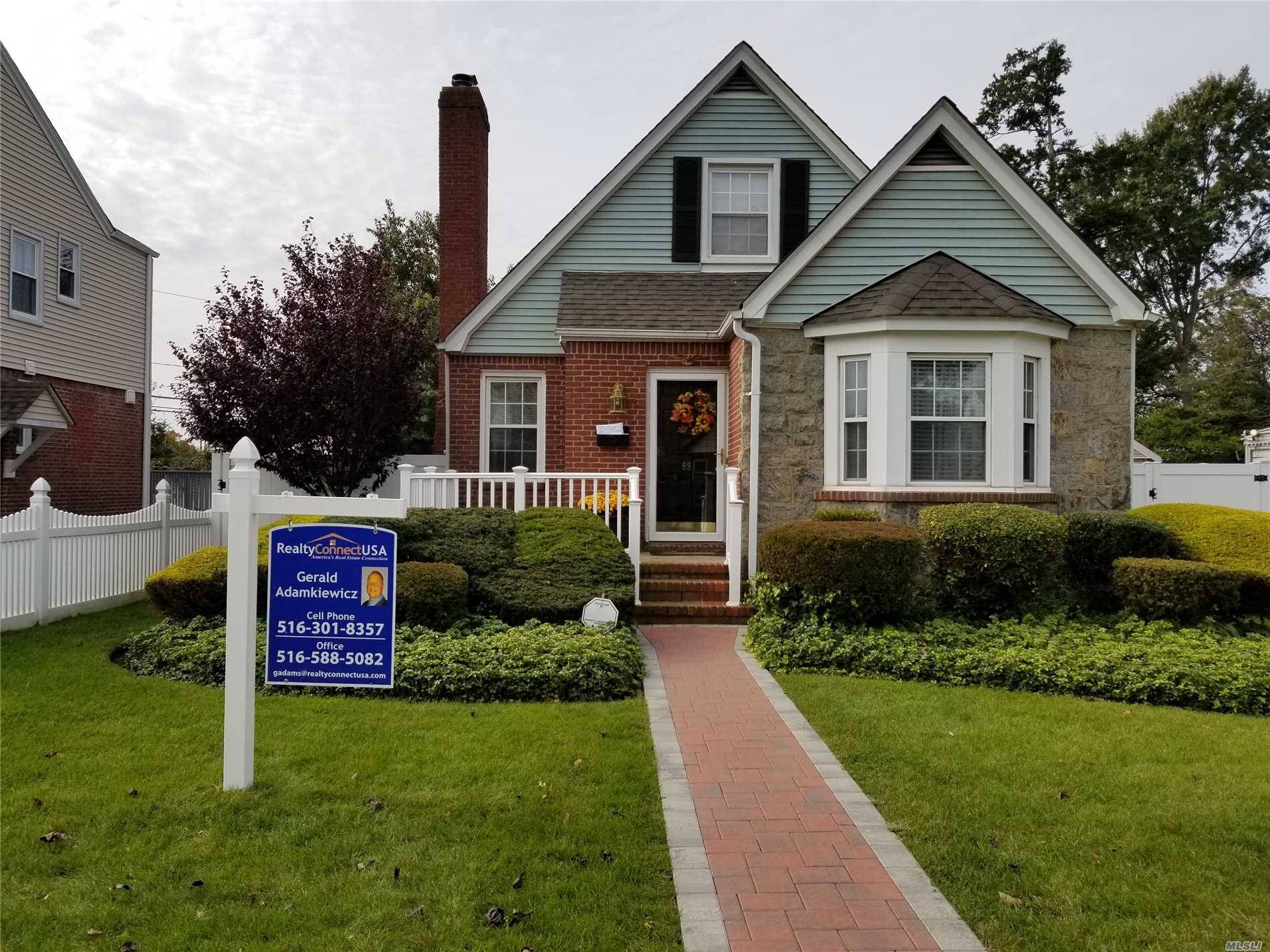 Beautiful Cape With Uniondale School District, Full Finished Basement, Master Bed On First Floor.