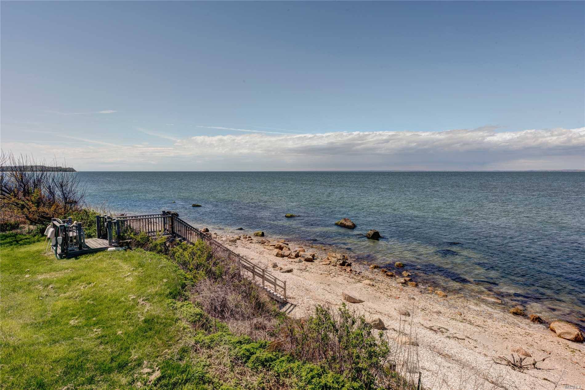 Nantucket Mint 4 Bedroom, 4 Bath Sound Front Estate On 1 Plus Acres And In Ground Pool, Lush Waterfront Gardens And A Putting Green.