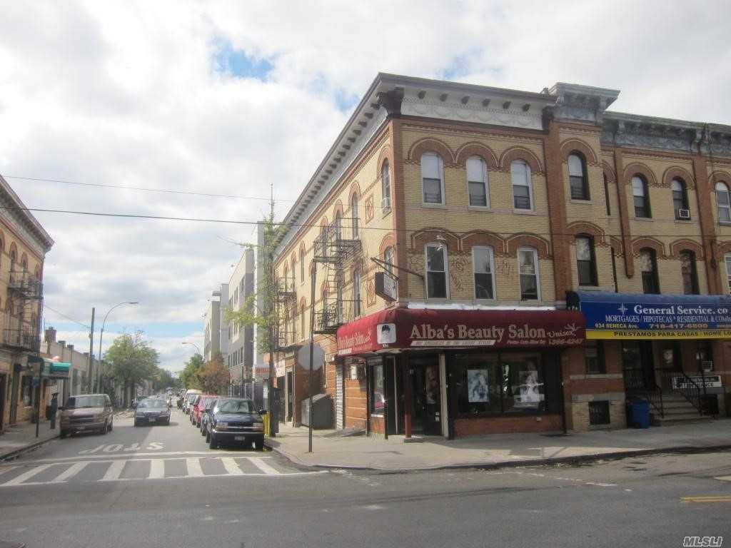 Four Family Property With 2 Commercial Spaces In Ridgewood.
