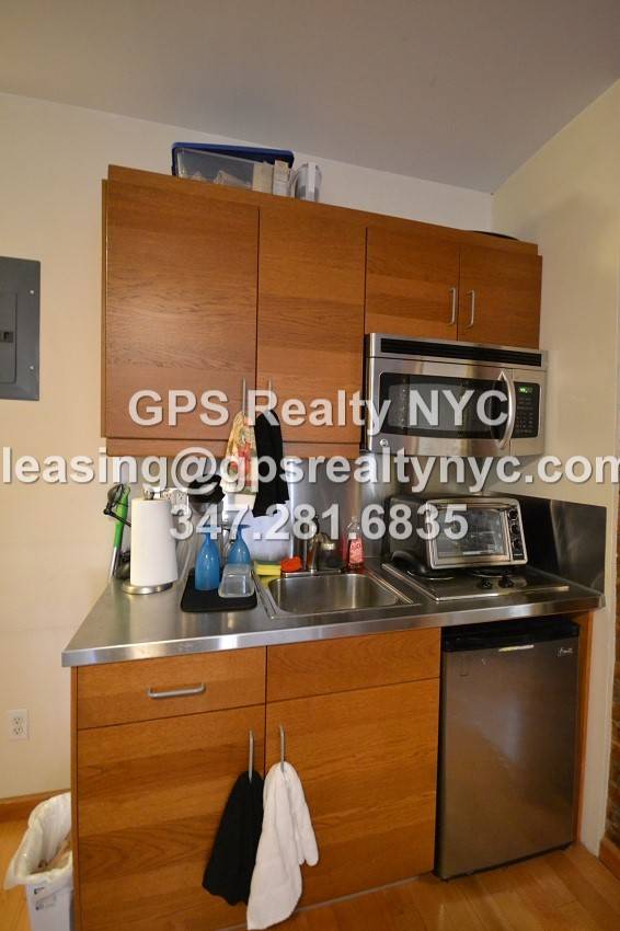 Fully Furnished Studio Exposed Brick Stainless Steel Appliances Half Fridge, Microwave, Electric Burners Full Size Bathroom Rent Includes Heat, Hot Water, Wi Fi, and Basic Cable Located on the 4TH ...