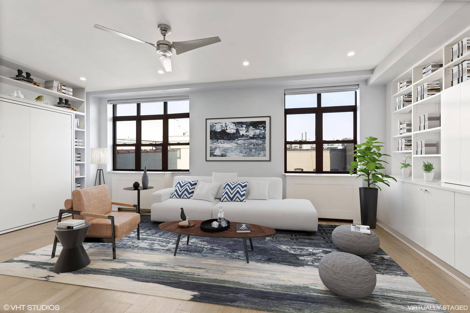 This immaculate and masterfully designed duplex encompasses the top two floors at South Harlem's Delaney Lofts and exudes both elegance and functionality.
