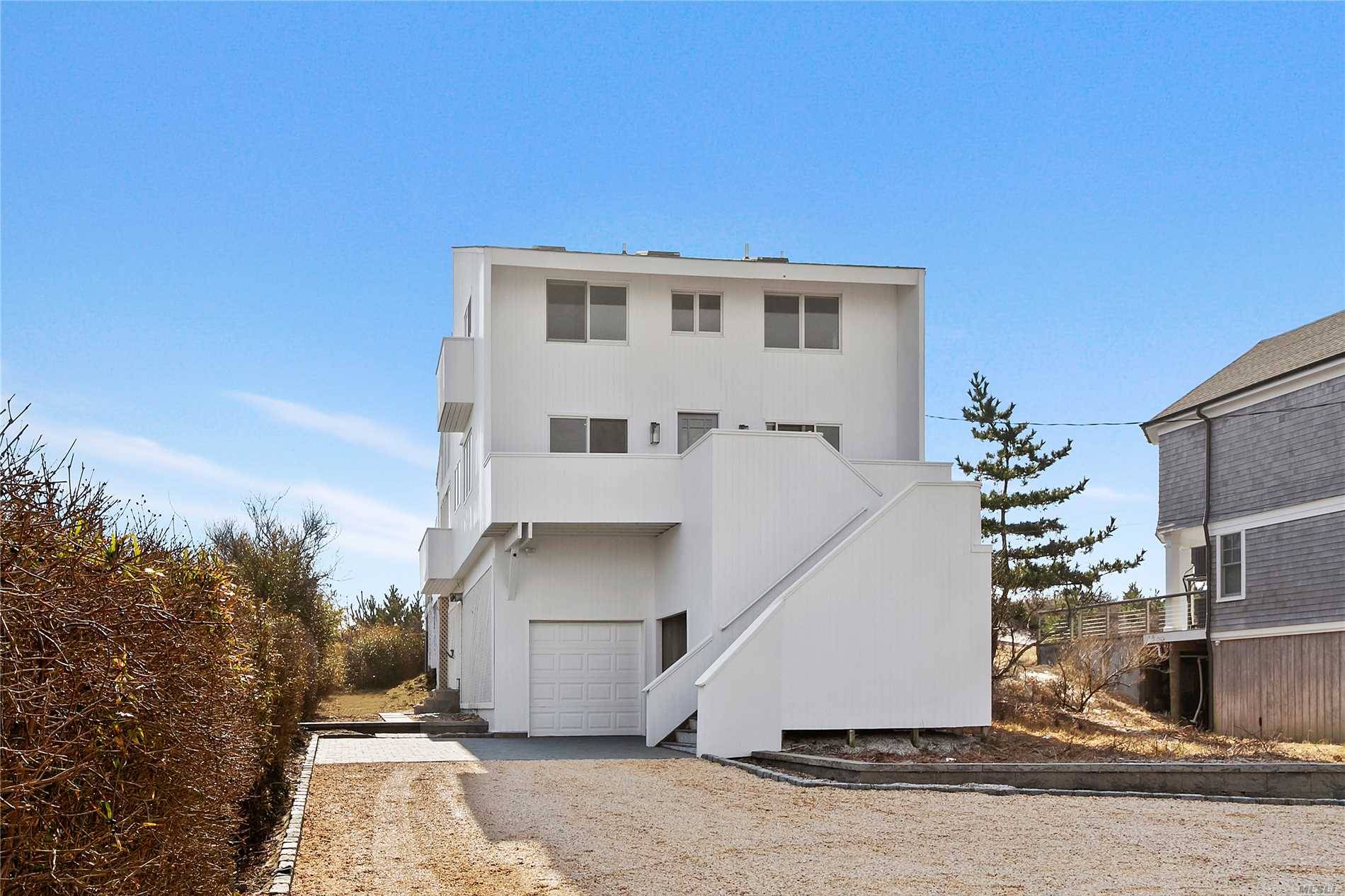This Fully Renovated Oceanfront Has The Finest Details With Top Of The Line Appliances, Marble Countertops, New Floors, And Pristine Finishes, And Is Located Between The Bridges In Westhampton Beach.