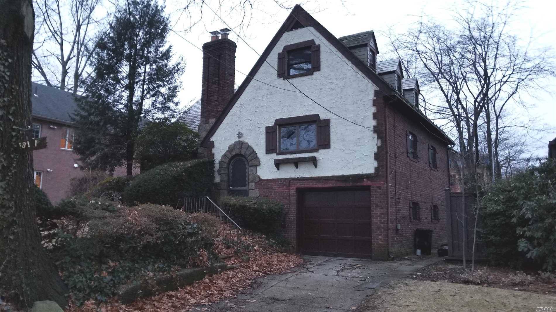 Step Into This Oversized English Tudor Style Home **For Rent**; This House Has Been Fully Renovated With Custom Kitchen And Bathrooms.