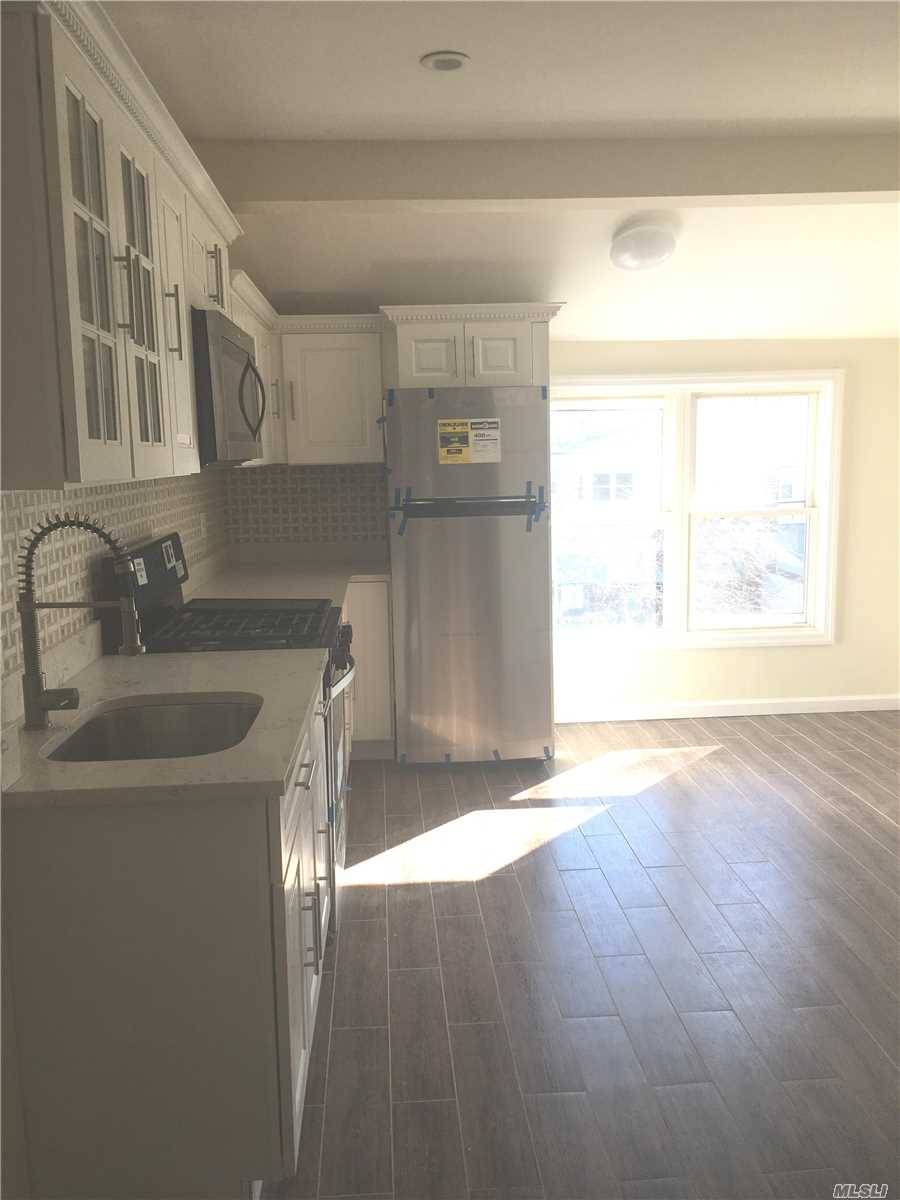 Bright, Newly Renovated, Hardwood Floor Throughout, New Appliances,Close To Transportation ( Lirr, Bus Etc.