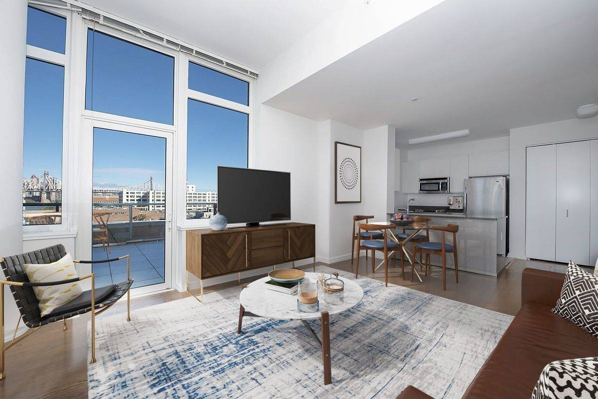 Luxury High Rise Long Island City One Bedroom Rental With Condo Style Finishes By The LIC Piers Vernon Blvd 7 Train!