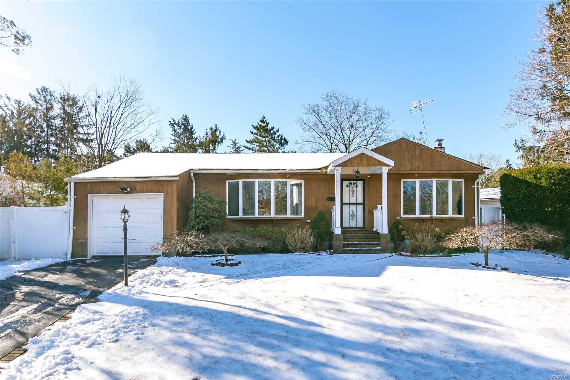 This Cozy Ranch In North Syosset Is Filled With Charm, Light And An Easy, Open Floor Plan.