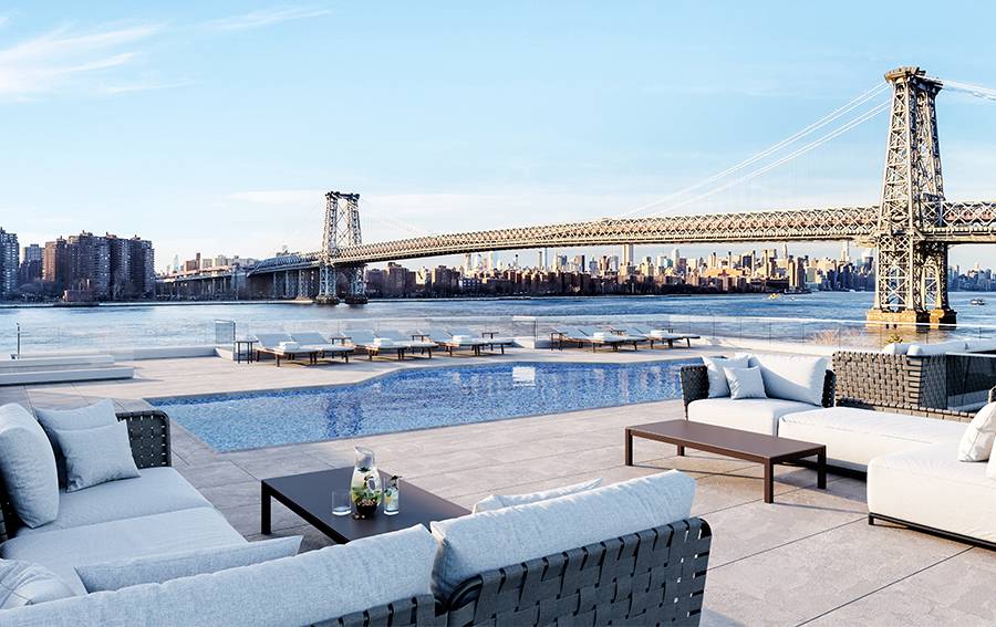 ~~ Brooklyn Newest Water Front  Rental ~~One Bedroom With W/D in Unit ~great amenities ~~