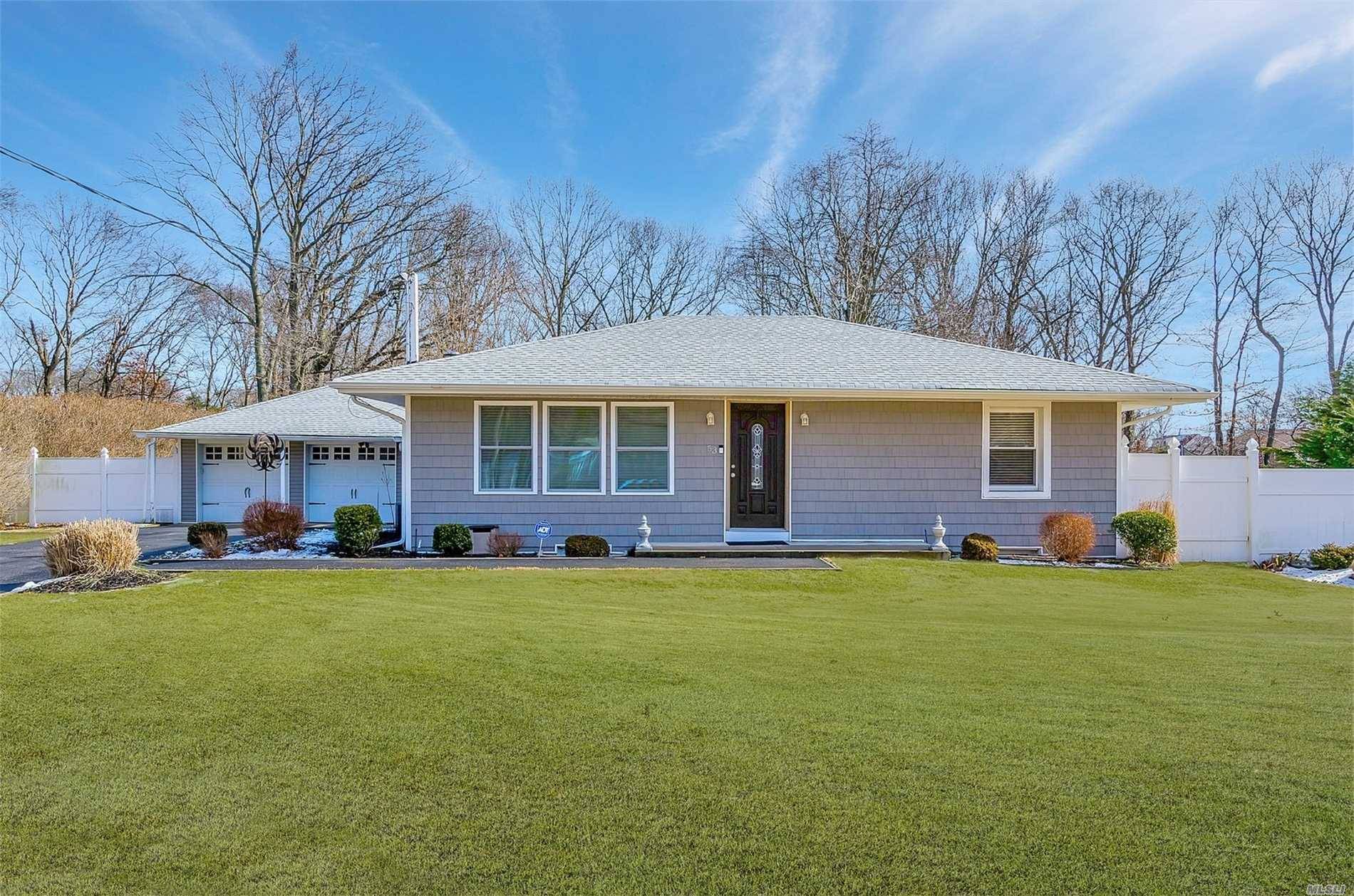 Magnificent Exp Ranch W Cedar Front Impression Siding 3 Year Young Roof Updated Windows 2 Car Detached Gar W Electric Long Expanded Blacktop Driveway Flat 1 2 Acre Lot Open ...