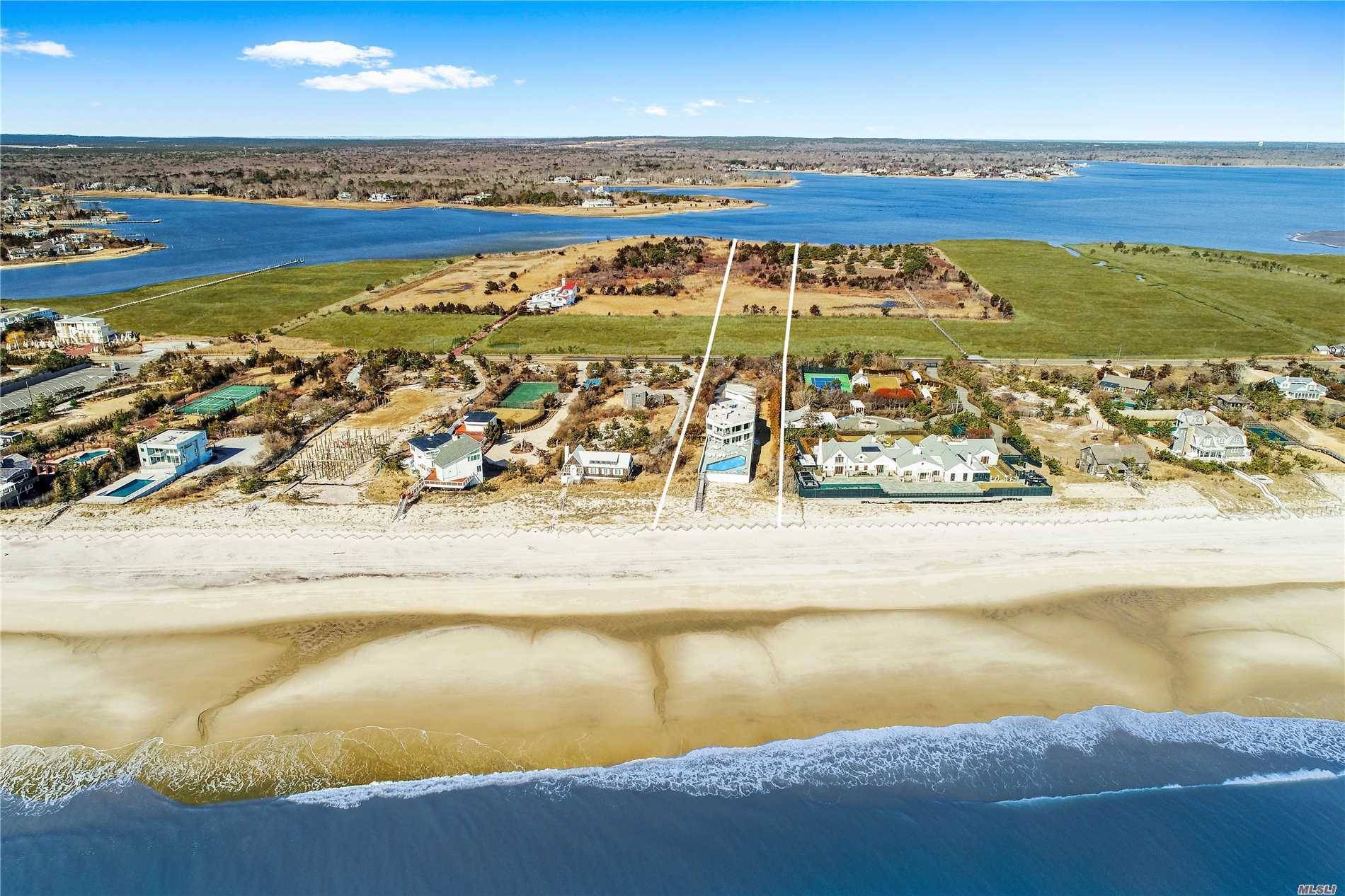 Incredible 5. 6 Acre Ocean And Bayfront Opportunity On World Renowned Dune Road !