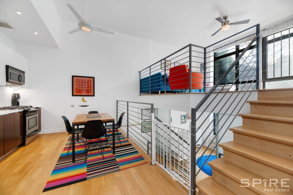 Located in the center of Crown Heights, unit 1A is a modern, spacious loft style condo.