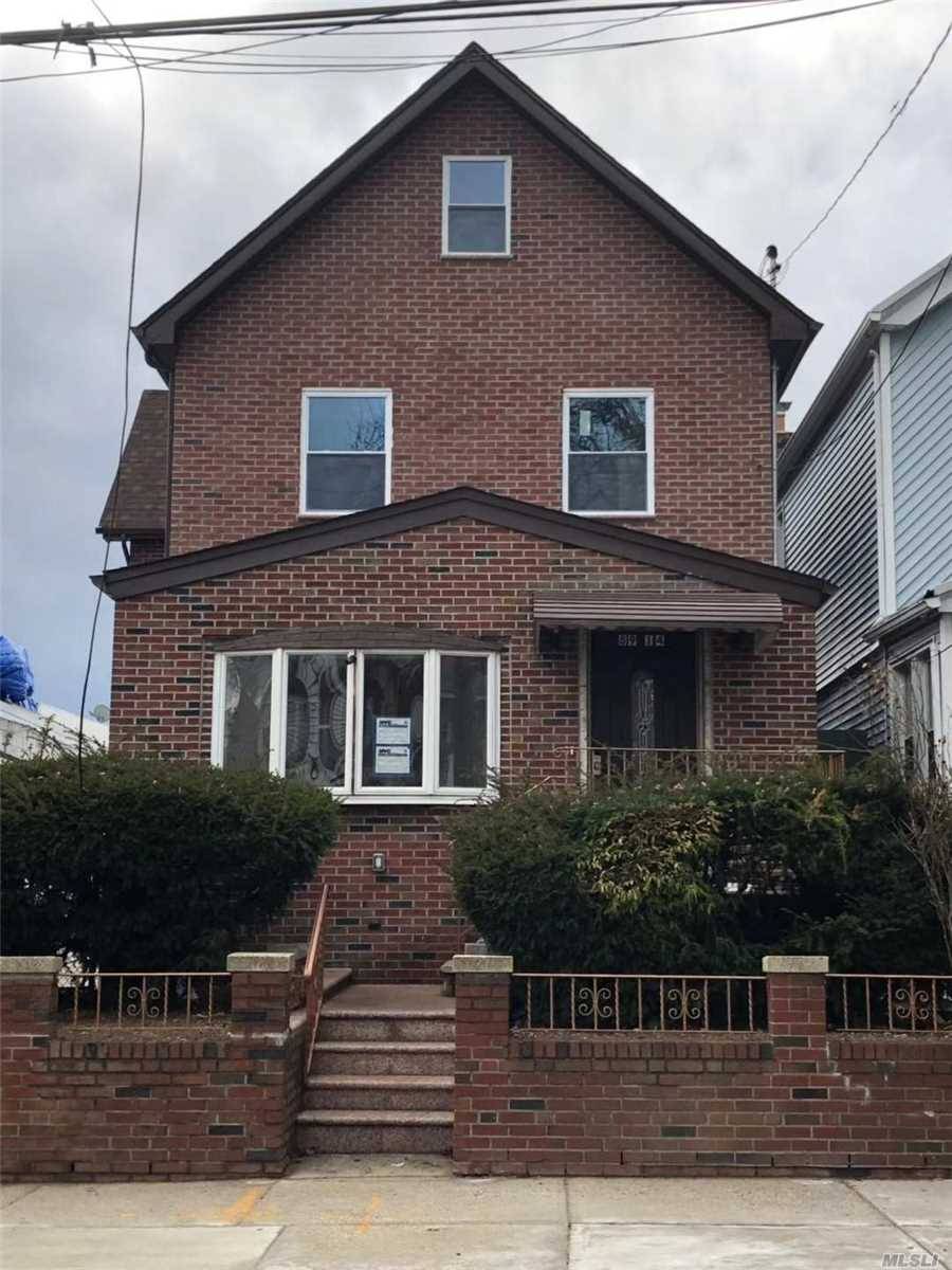 Newly Renovated 2 Family Detached House With In Unit Washer Dryer On 1st 2nd Floor, Spacious Attic, High Ceiling Basement With Separate Outside Entrance, 2 Sets of Boilers, Detached Garage, ...