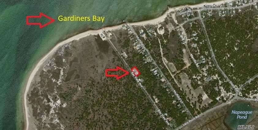 Build Your Dream Home On 1 3 Acre, Cleared Land, 800 Feet From Pristine Beach On Gardiners Bay.